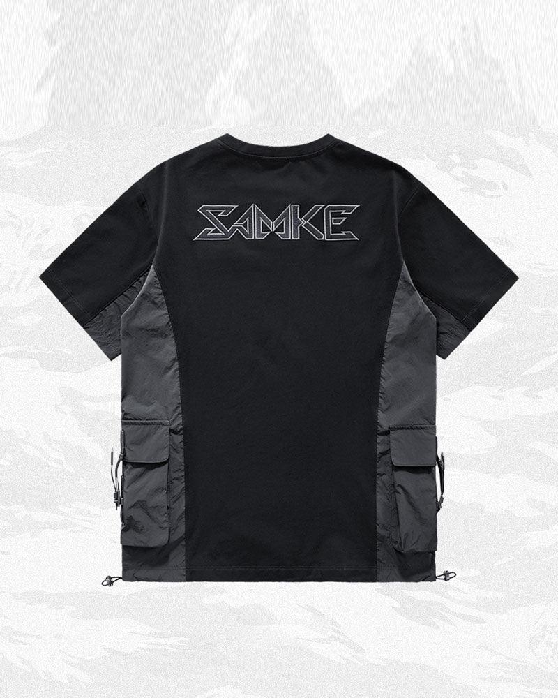 Functional Cyberpunk Samurai Badge T-Shirt