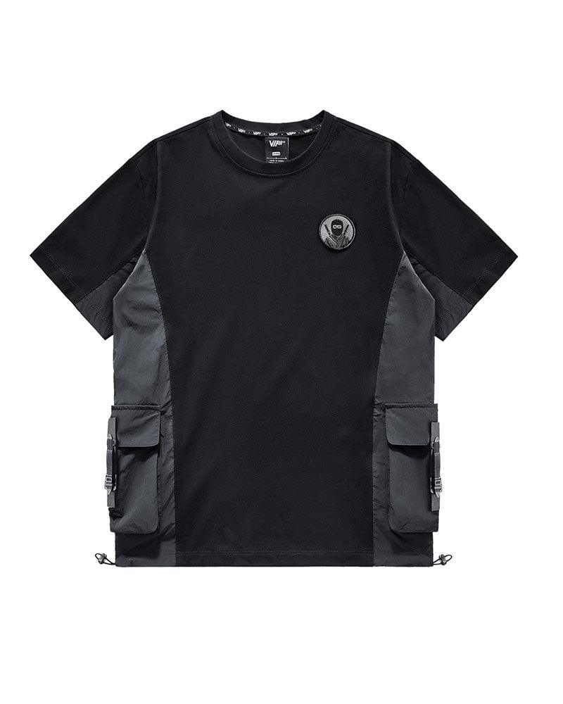 Functional Cyberpunk Samurai Badge T-Shirt