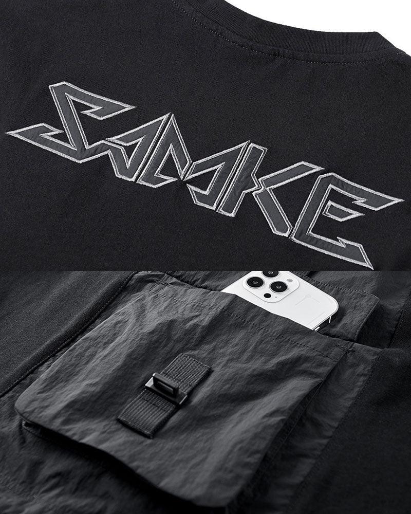 Functional Cyberpunk Samurai Badge T-Shirt