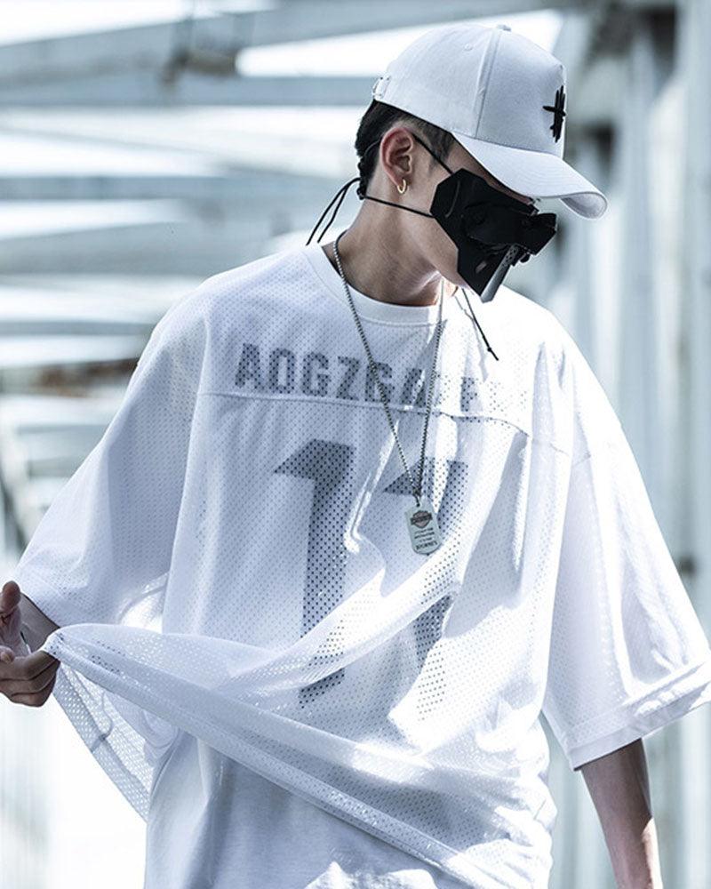 Fake Two-piece Mesh Techwear T-Shirt