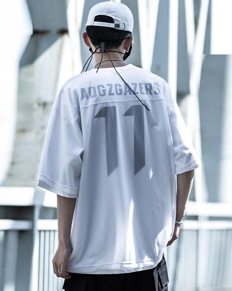 Fake Two-piece Mesh Techwear T-Shirt