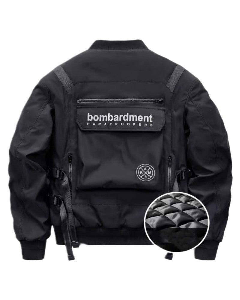 Futuristic Backpack Functional Bomber Jacket