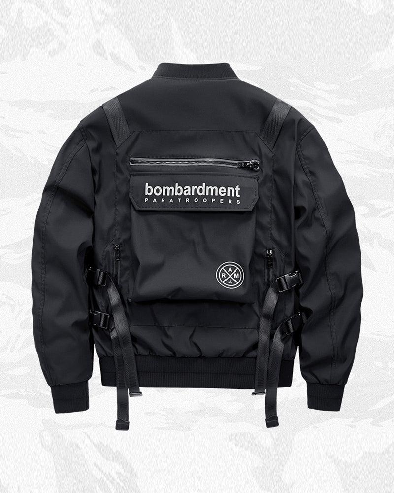 Futuristic Backpack Functional Bomber Jacket