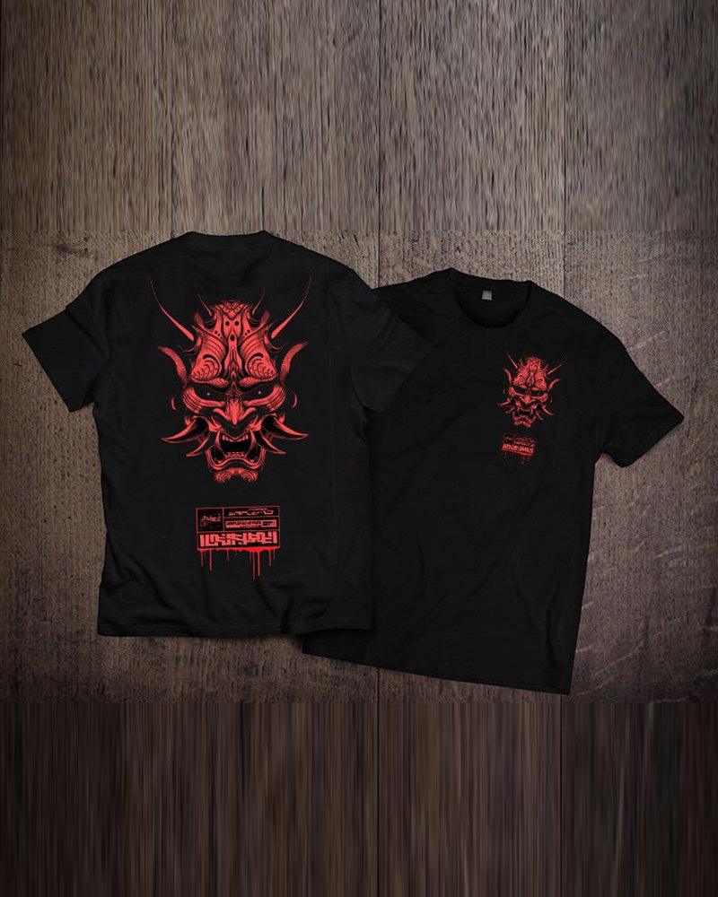 Streetwear Ninja Oni Graphic T-Shirt