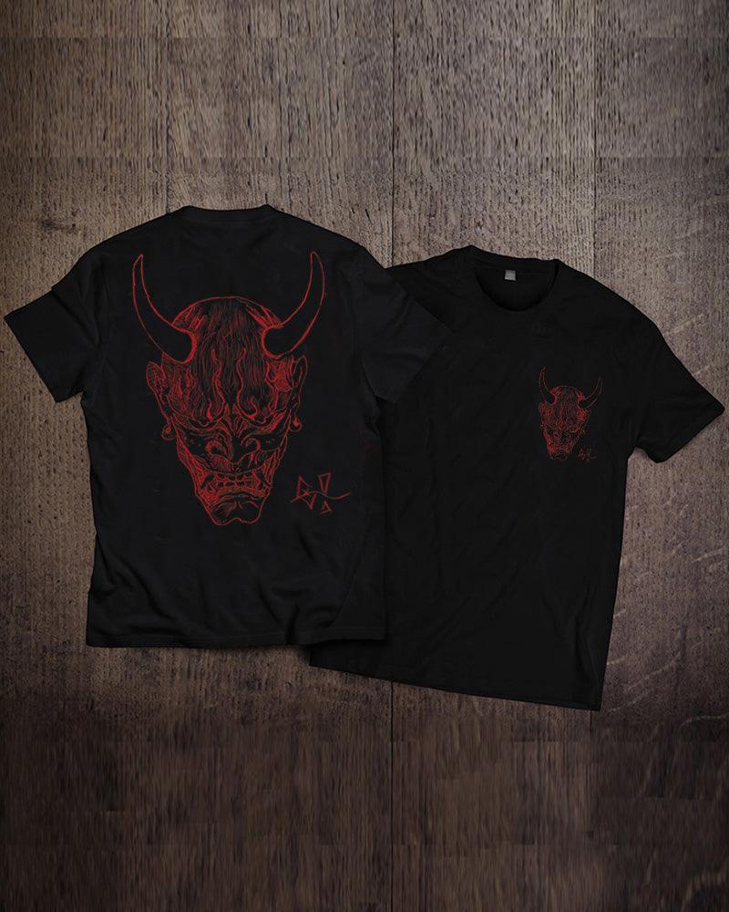 Streetwear Ninja Oni Graphic T-Shirt