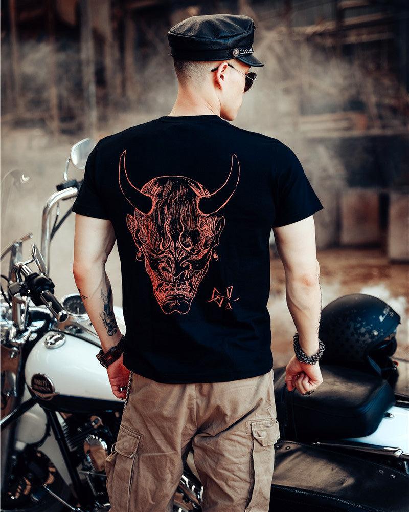 Streetwear Ninja Oni Graphic T-Shirt