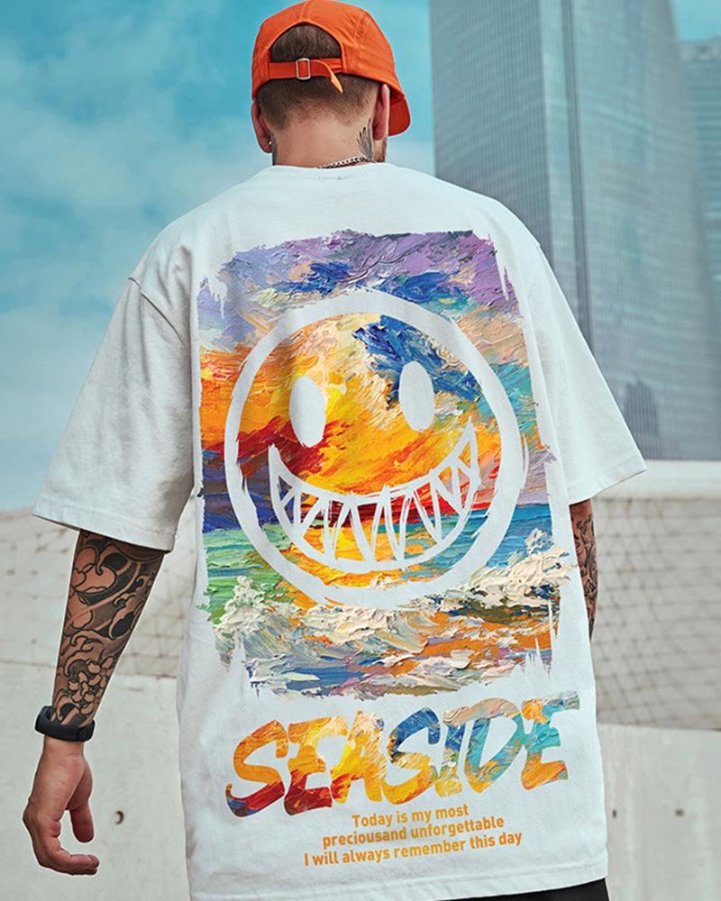 Oversize Streetwear Grimace Graphic T-Shirt