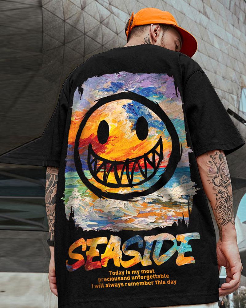 Oversize Streetwear Grimace Graphic T-Shirt