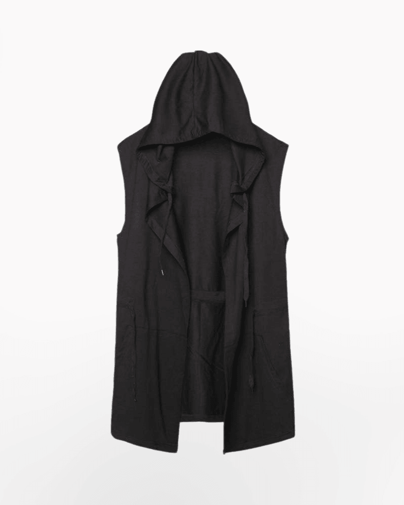 Black Sleeveless Ninja Costume Vest