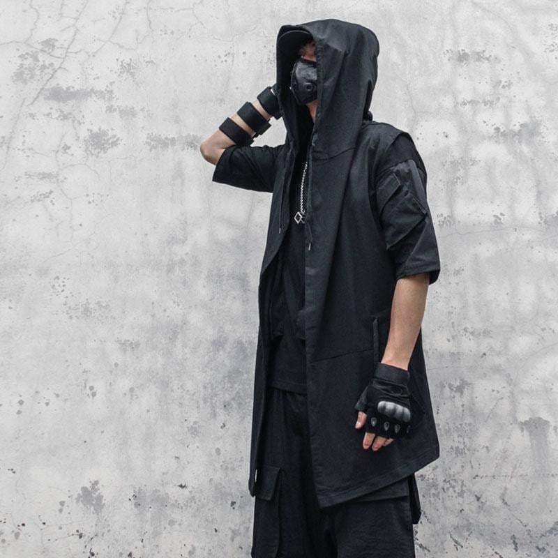 Black Sleeveless Ninja Costume Vest