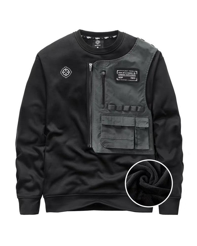 Techwear Fake Two-piece Tactical Sweatshirt