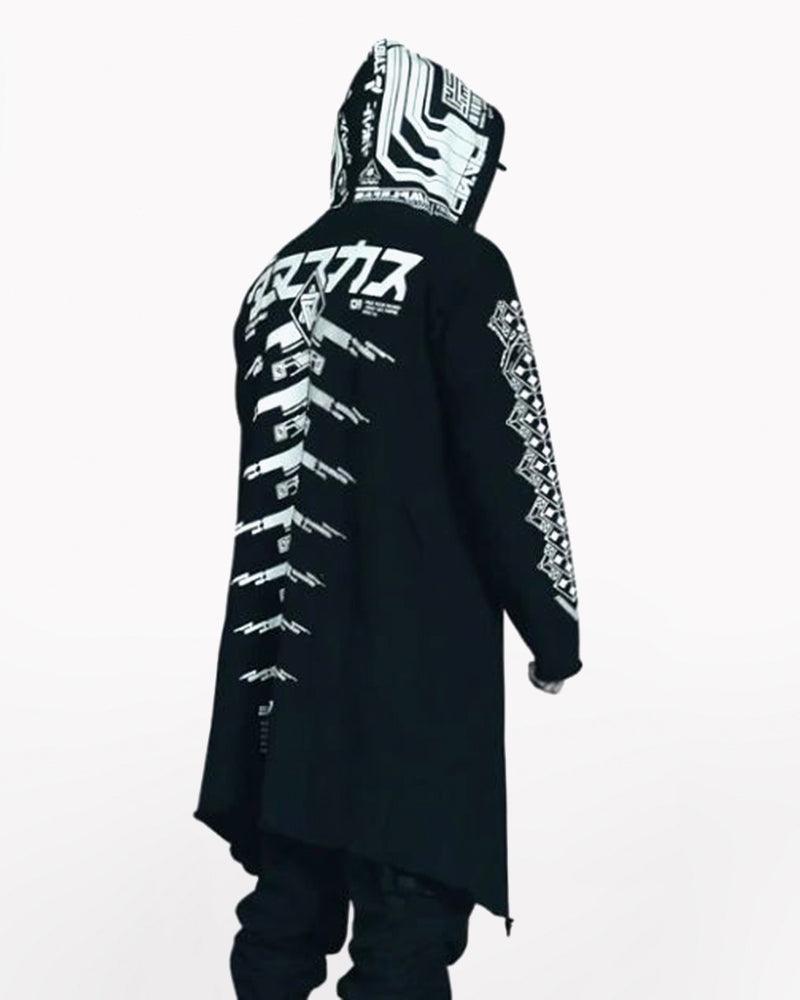 Cyberpunk Futuristic Dark Long Coat