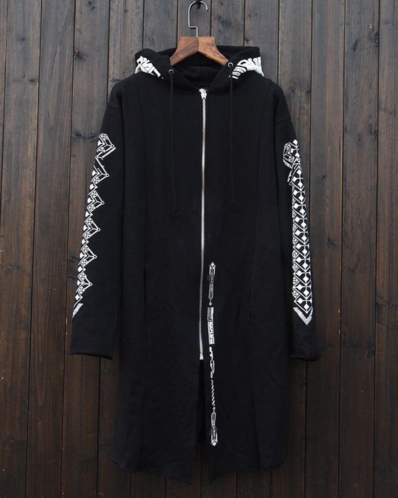 Cyberpunk Futuristic Dark Long Coat