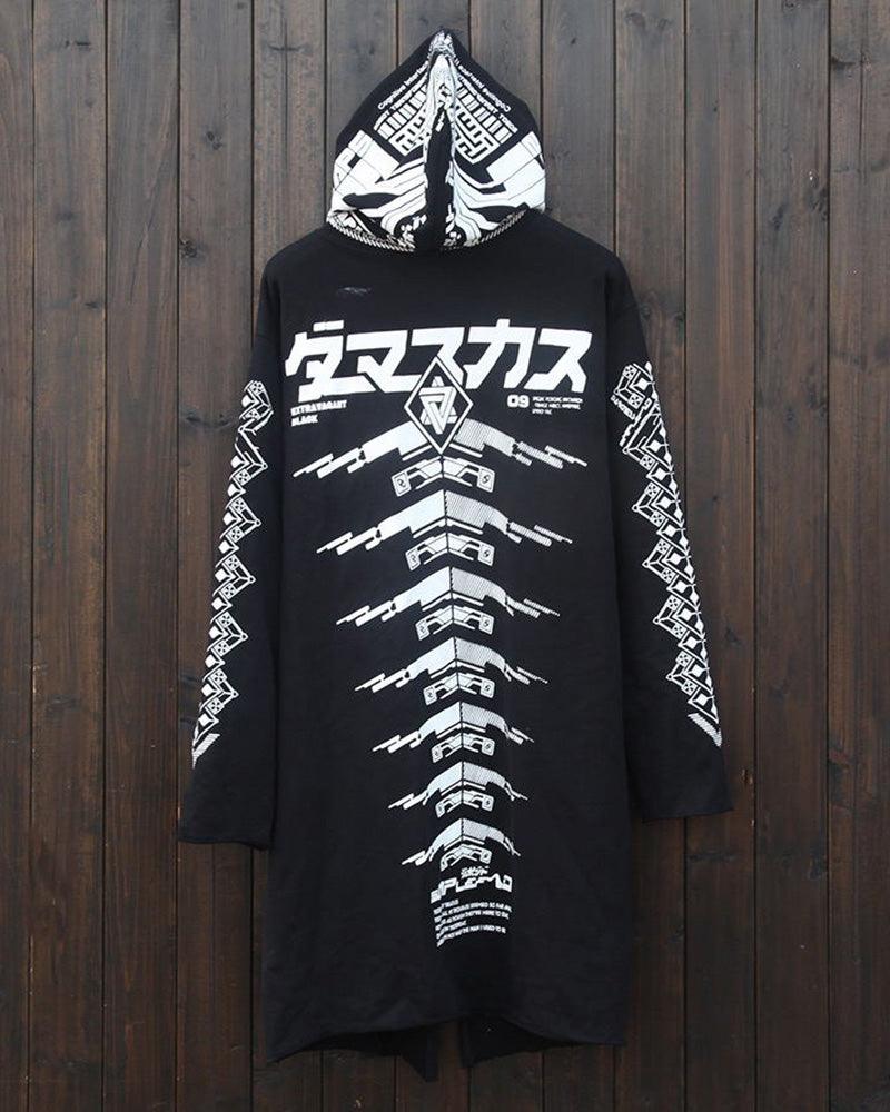 Cyberpunk Futuristic Dark Long Coat