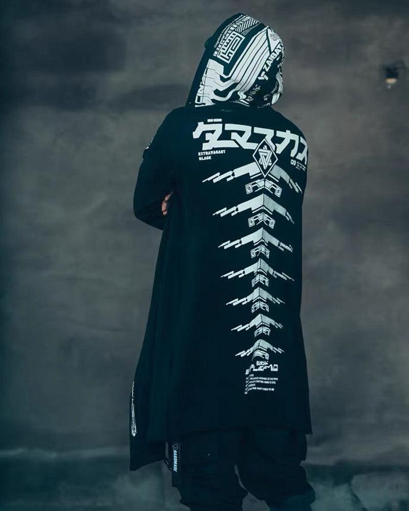 Cyberpunk Futuristic Dark Long Coat