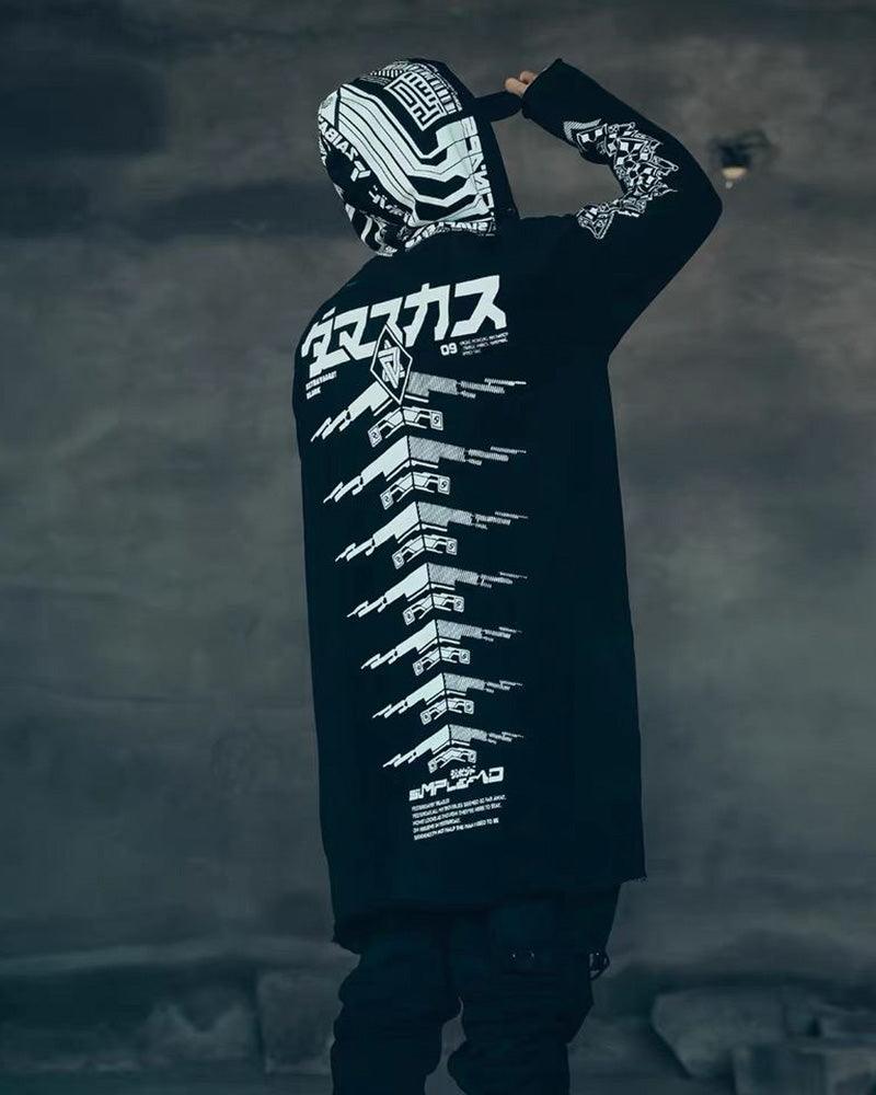 Cyberpunk Futuristic Dark Long Coat