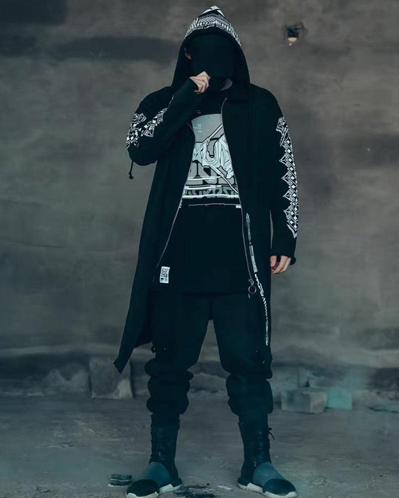 Cyberpunk Futuristic Dark Long Coat