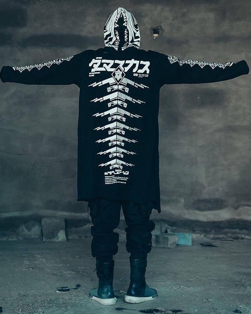 Cyberpunk Futuristic Dark Long Coat