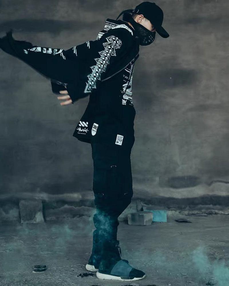 Cyberpunk Futuristic Dark Long Coat