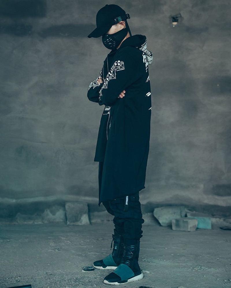 Cyberpunk Futuristic Dark Long Coat