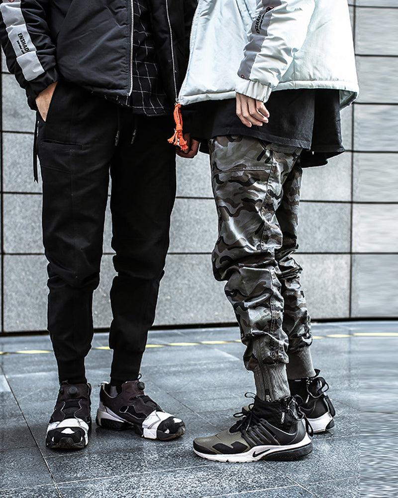 Techwear Slim Camo Cargo Pants