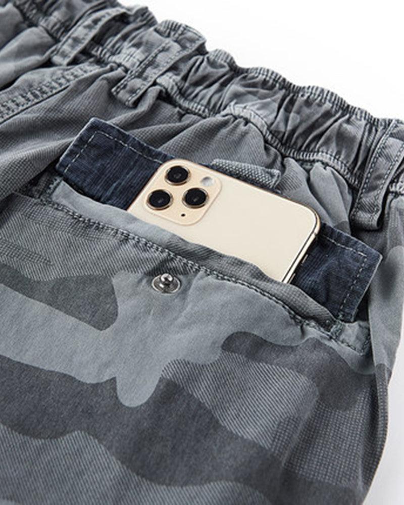 Techwear Outdoor Camo Jorts for Men