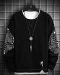 Streetwear Two-Way Crewneck Sweatshirt