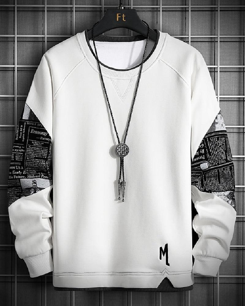 Streetwear Two-Way Crewneck Sweatshirt