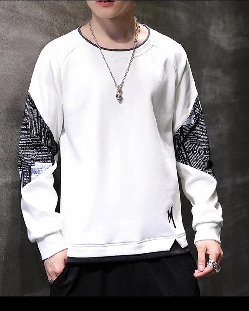 Streetwear Two-Way Crewneck Sweatshirt