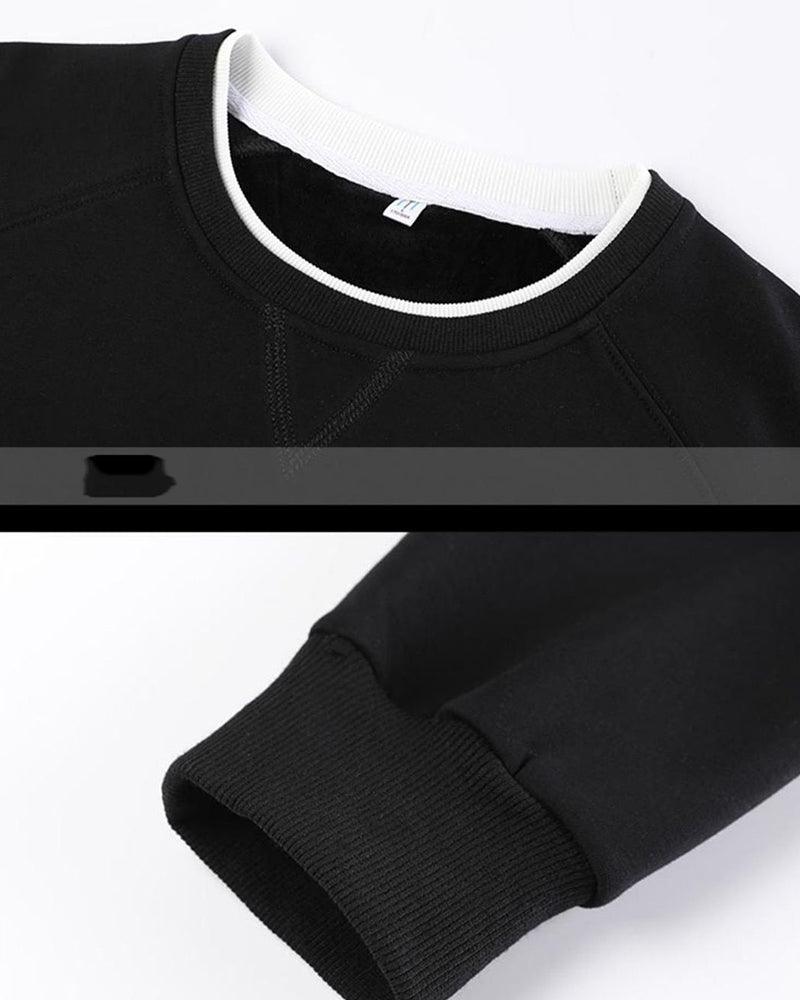 Streetwear Two-Way Crewneck Sweatshirt