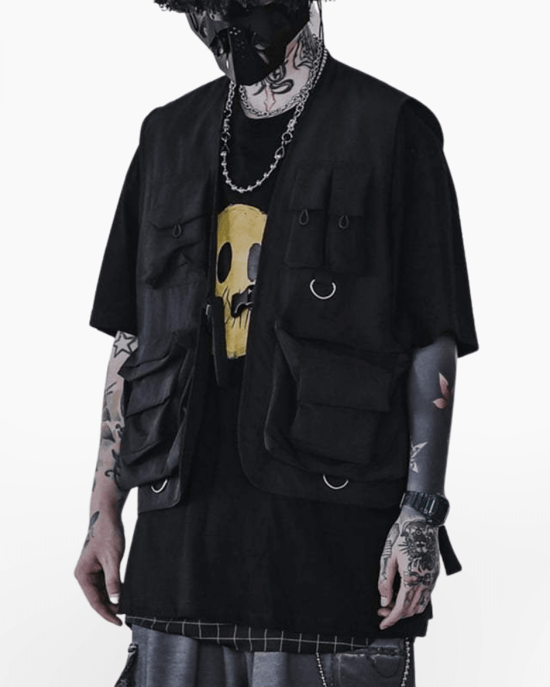 Streetwear Cargo Utility Vest