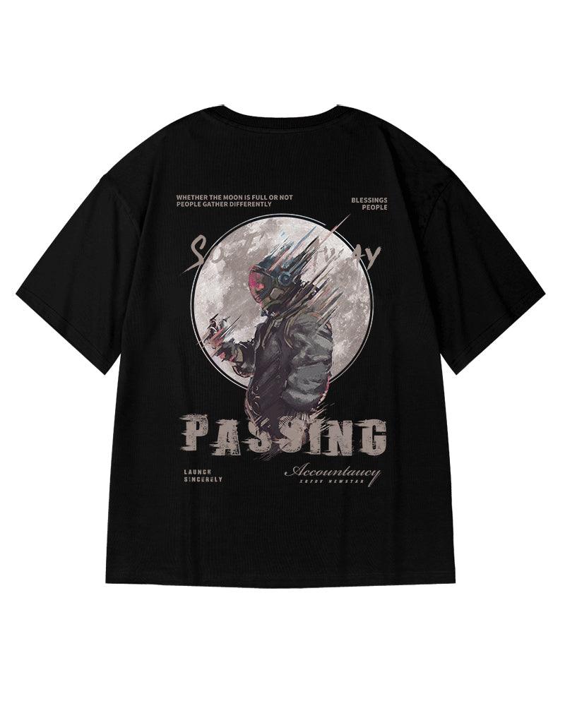 Oversize Streetwear Astronaut Graphic T-Shirt