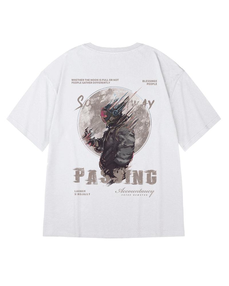 Oversize Streetwear Astronaut Graphic T-Shirt