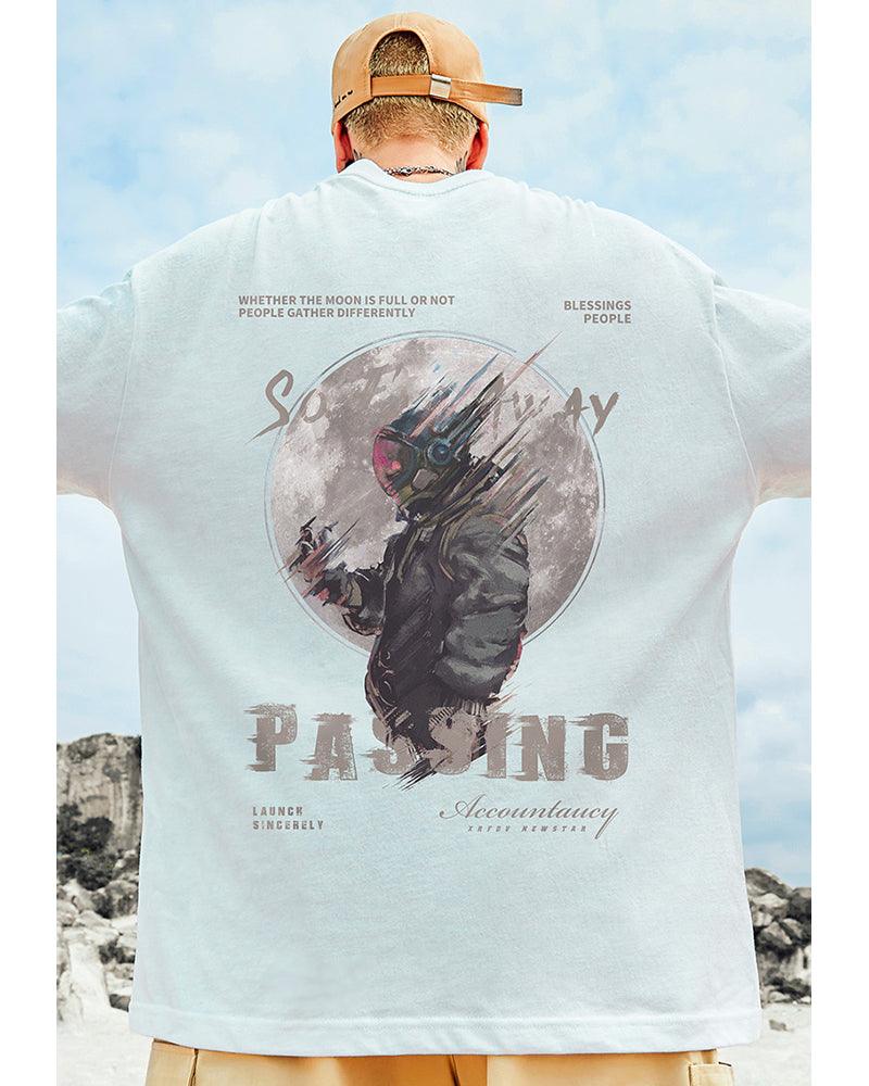 Oversize Streetwear Astronaut Graphic T-Shirt