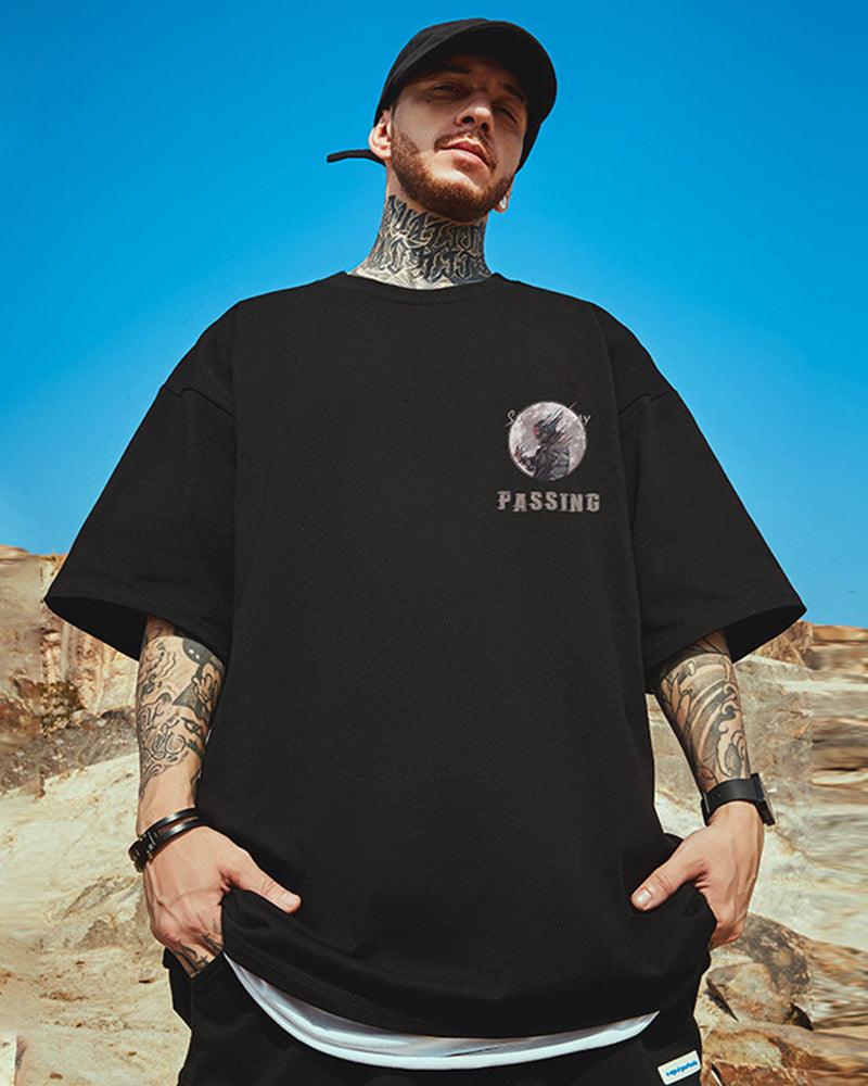 Oversize Streetwear Astronaut Graphic T-Shirt