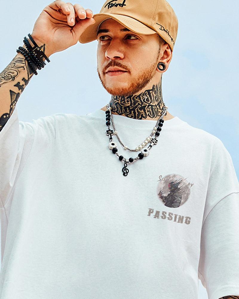 Oversize Streetwear Astronaut Graphic T-Shirt