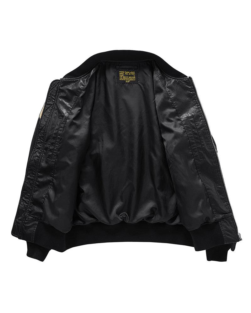 Techwear PU Bomber Jacket