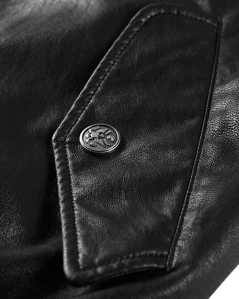 Techwear PU Bomber Jacket