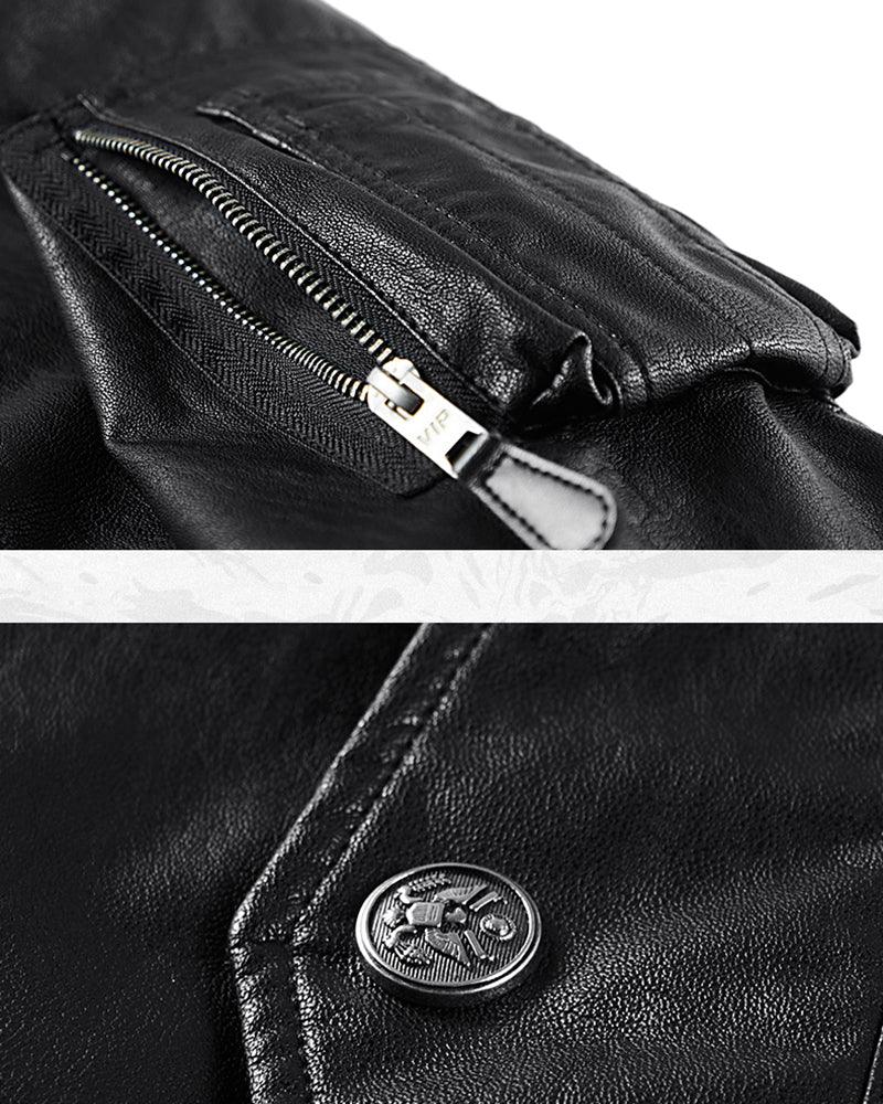 Techwear PU Bomber Jacket