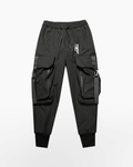 Street Style Techwear Black Slim Fit Cargo Pants
