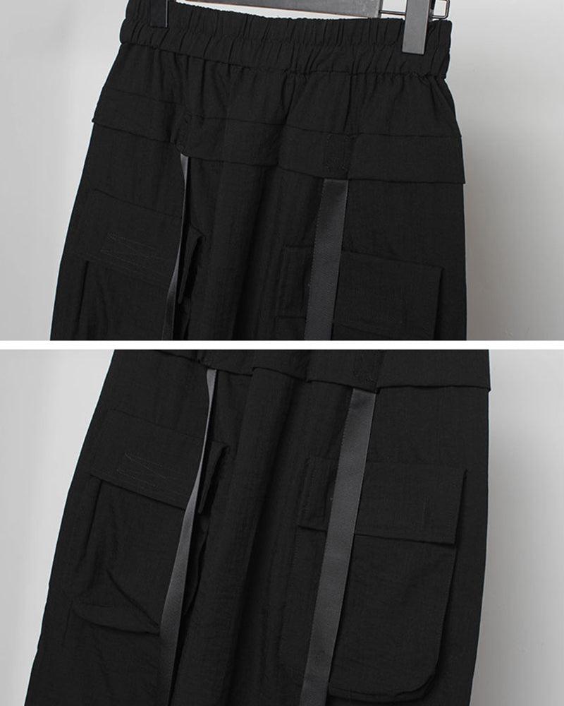 Ninja Techwear Long Cargo Shorts