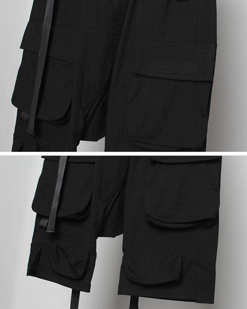 Ninja Techwear Long Cargo Shorts