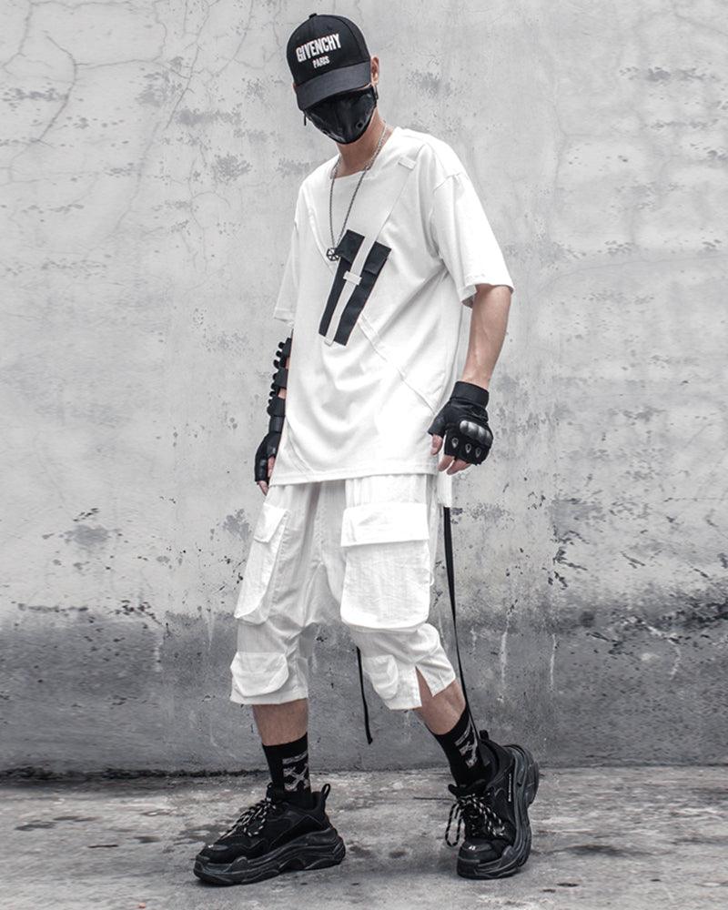 Ninja Techwear Long Cargo Shorts