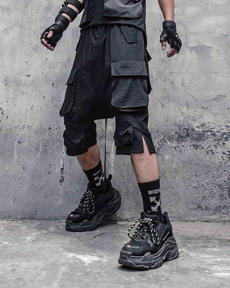 Ninja Techwear Long Cargo Shorts