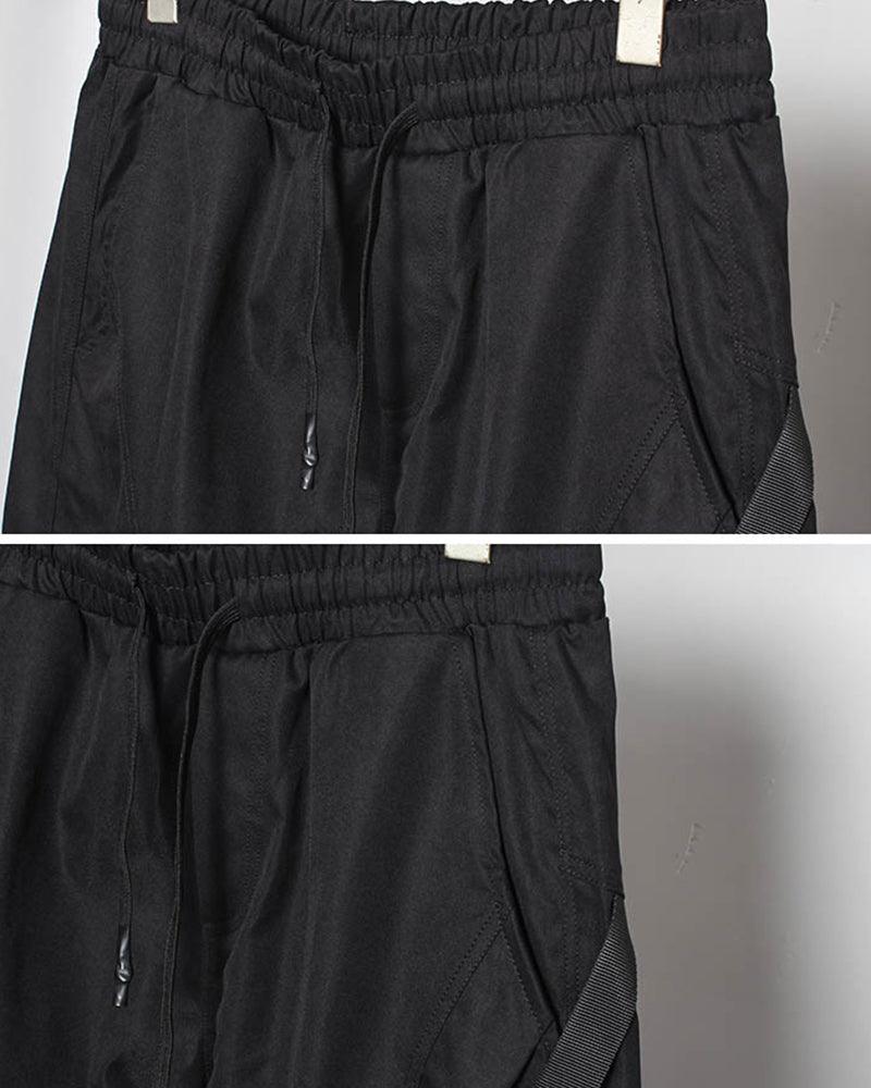 Ninja Techwear Black Slim Cargo Pants