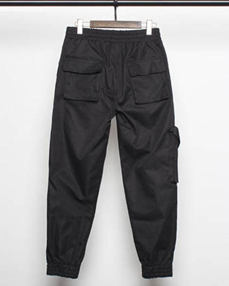 Ninja Techwear Black Slim Cargo Pants