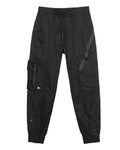 Ninja Techwear Black Slim Cargo Pants