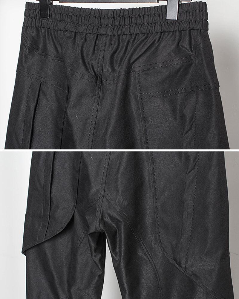 Samurai Functional Patchwork Black Cargo Pants