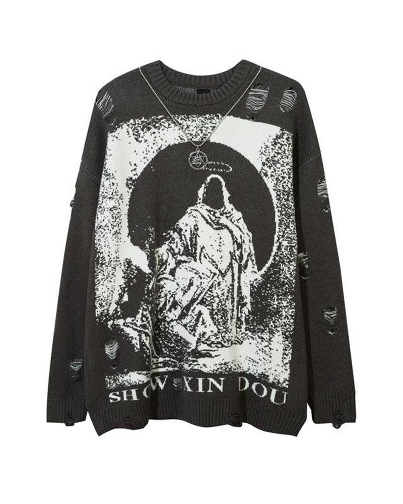 Darkwear Chain Crewneck Sweater
