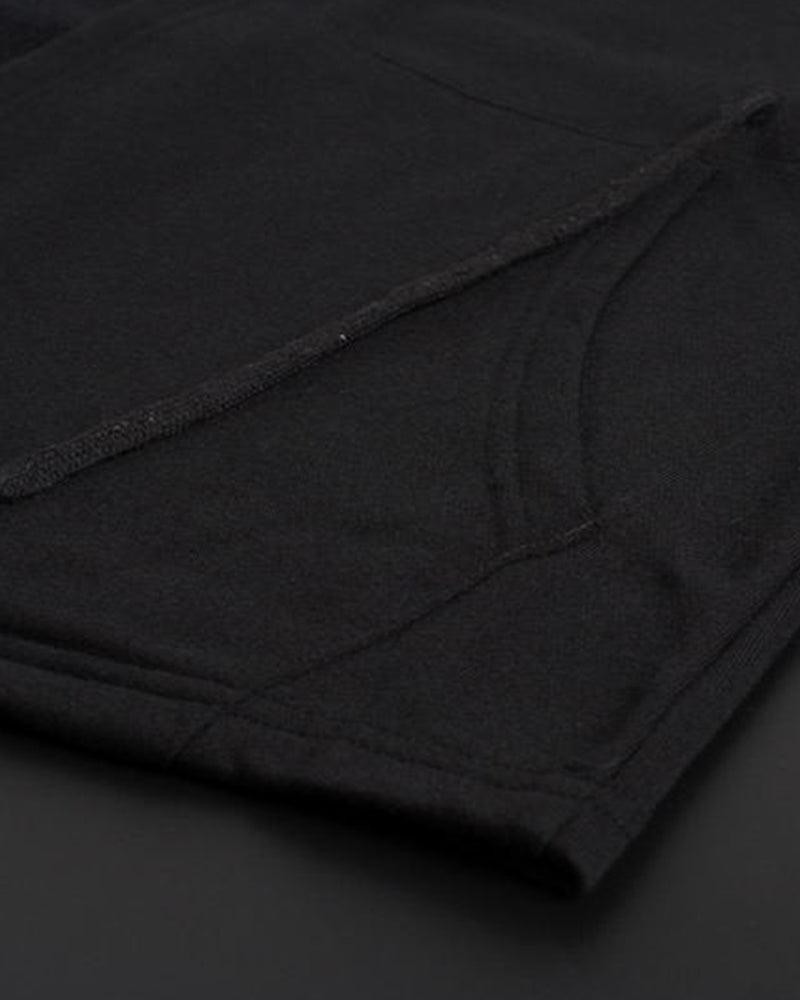 Ninja Costume Techwear Black Hooded Cloak